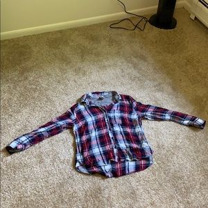 Red, Navy, and White Flannel
